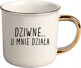 Bögre Fehér Arany Rant Ajándék Vicces Furcsa Nálam Működik It