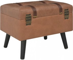 barna műbőr tárolóülőke 40 cm