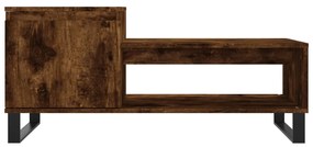 Füstös tölgy színű fatermék dohányzóasztal 100 x 50 x 45 cm