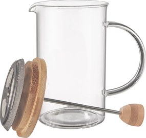 BREWSTER kávé-tea készítő, bambusz fedéllel 600ml
