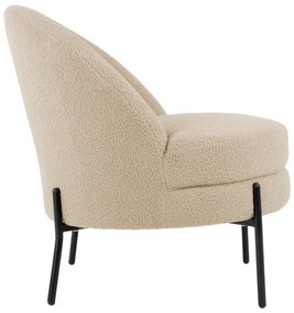 Bézs buklé fotel Noble – Leitmotiv