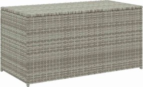 vidaXL szürke polyrattan kerti tárolóláda 100 x 50 x 50 cm