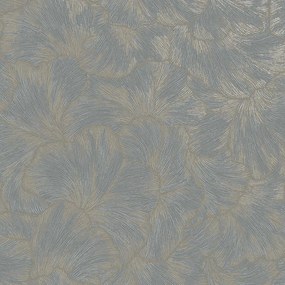 Holden Decor Essence Suzani kék ginkgo leveles fémhatású vlies tapéta – 66311