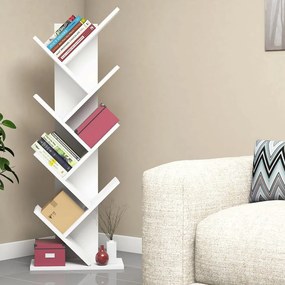 Fehér polcos állvány 46x128,5 cm Hitit – Kalune Design