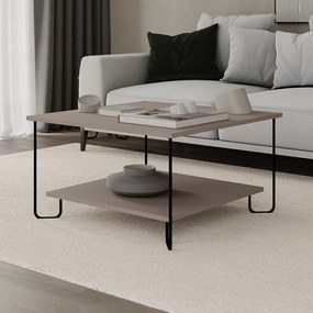 Szürke dohányzóasztal 80x80 cm Tonka – Marckeric