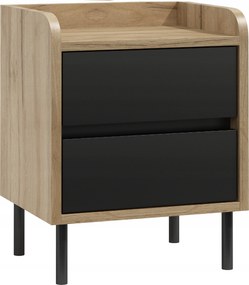 Éjjeliszekrény N9 Komód Craft Arany MIX Fekete Front