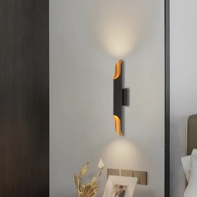 Brilagi - Fali lámpatest KALMAR 2xE27/40W/230V fekete/bronzszínű