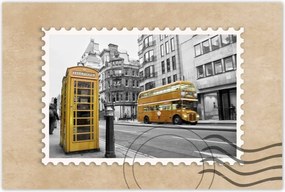 Poszterek 90x60 Sárga londoni busz