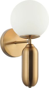 Italux glamour modern fali lámpa aldeva antik bronz fehér itxwl-02340-1-bro