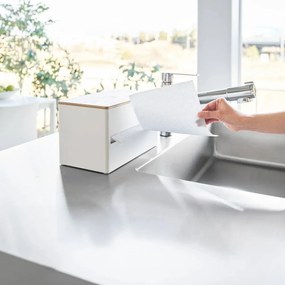 Fehér fém papírtörlő tartó Rin – YAMAZAKI