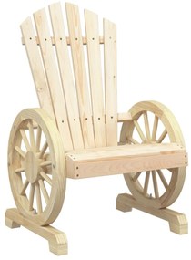 4 db tömör fenyőfa kerti Adirondack szék