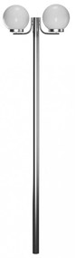 kerti lámpaoszlop 2 burával 220 cm