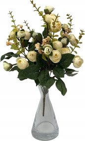 Teljes csokor 35 cm krémszínű