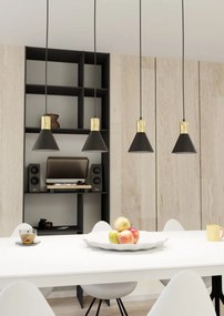 Emibig modern függeszték rosa fekete arany emi1388/4