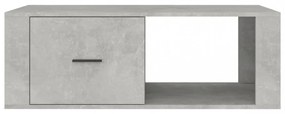betonszürke szerelt fa dohányzóasztal 100x50,5x35 cm