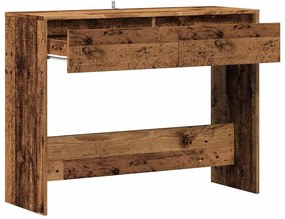 szürke sonoma szerelt fa tálalóasztal 100x35x76,5 cm