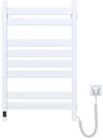 Fürdőszobai törölközőszárító radiátor termosztáttal LARGO 432W/230V 80,6 cm IP44 fehér jobb oldali