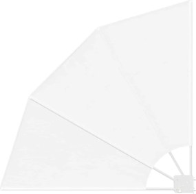 vidaXL Erkély adatvédelmi képernyő Fehér 115 x 115 cm Poliészter