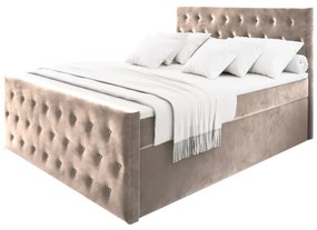 FENDI kárpitozott boxspring ágy, 140x200, casablanca 4