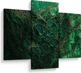 Kép - Zöld mikroszkópos kép (90x60 cm)