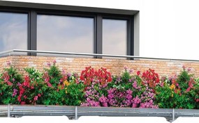 Maszkoló Virágmintás Erkélyvédő 5 m x 85 cm