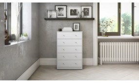 Fehér komód 72x108x30 cm May – Tvilum