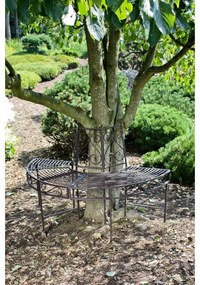 Fekete fém kerti pad Narvi - Garden Pleasure