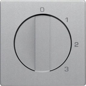 Hager Berker Q.x Csempe 3 pozíciós csatlakozóhoz Alumínium Bársony IP20