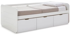 Fehér gyerekágy tárolóhellyel 90x190 cm Abbott – Marckeric