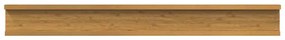 vidaXL Falpolc polcokkal tárolóval 4 pcs Bézs 80 x 9 x 3 cm Faanyag