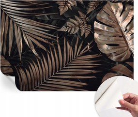 Öntapadós tapéta Fali furnér 3D hatás Egzotikus levelek 152x104 cm