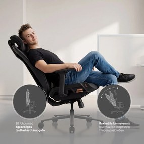 Ergonomikus irodai szék fekete V-Flash Ultra Black