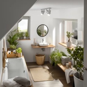 Brilagi - Fürdőszobai spotlámpa SELE 4xGU10/30W/230V IP44 ezüst