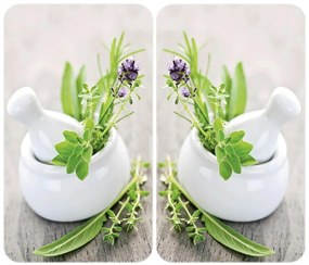 WENKO 2521420100 - Főzőlapvédő 52x30 cm többszínű/szürke/átlátszó