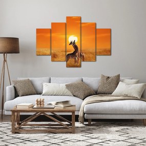 Kép - Zsiráfok a Serengeti Nemzeti Parkban (150x105 cm)