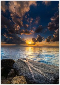 Poszterek 70x100 Sziklák Tenger Naplemente