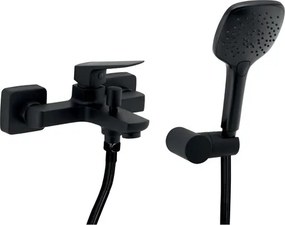 Novaservis Nobless EGO kád csaptelep fürdőkádas készlettel 150 mm fekete matt 43020,5 43020.5