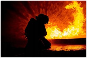 Poszterek 120x80 Tűzoltó művelet