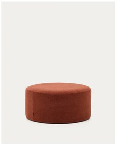 Terrakotta színű buklé puff Kaeli – Kave Home