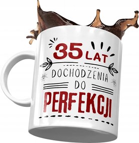 Születésnapi bögre 35 35-es 35-ös Tökéletes Ajándék Nyomtatott Fotóval