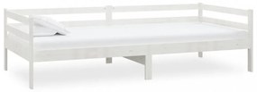 fehér tömör fenyőfa kanapéágy 90 x 200 cm