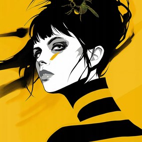 Poszter 30x30cm Sárga báj