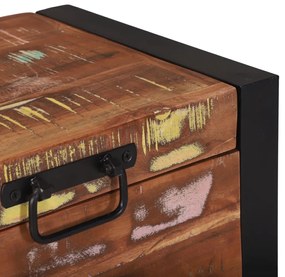 Tároló ládák 40x30x30cm Szilárd Újrahasznosított Fa és Fém