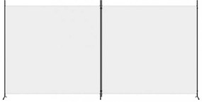 2 paneles fehér szövet térelválasztó 348x180 cm
