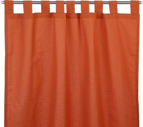 Emotion függöny bújtatópántokkal, terra színű, 135x255cm