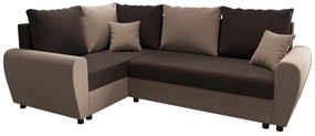 Sarok ülőgarnitúra Fleur Plus (capuccino + sötétbarna) (B). 1057100