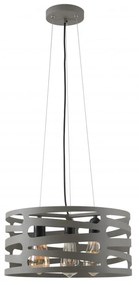 Szürke függőlámpa fém búrával Marisa – GTV