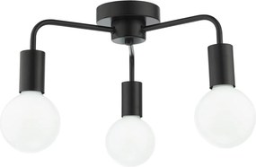 Dar Lighting modern mennyezeti lámpa dena matt fekete darden5322
