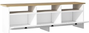 TV asztal/szekrény Ottawa (fehér + zafír tölgy). 1088863