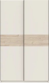 BERNO ruhásszekrény, 120 cm | Kasmír + Jackson hickory tölgy